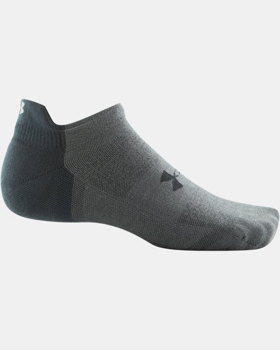 Unisex UA ArmourDry™ Run No Show Tab Socks, Black, pdpMainDesktop image number 4